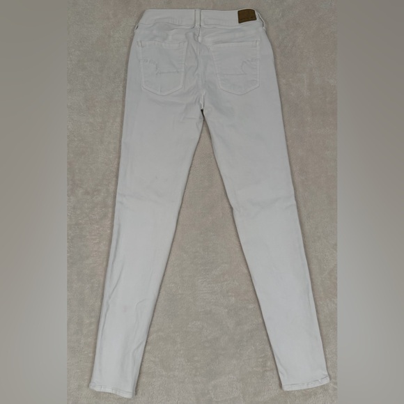 American Eagle White Skinny Jeans – Women’s Size 8 Long - Picture 2 of 12